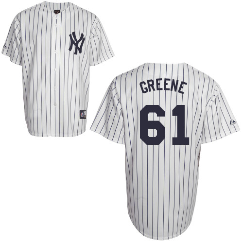 Shane Greene #61 Youth Baseball Jersey-New York Yankees Authentic Home White MLB Jersey - Click Image to Close